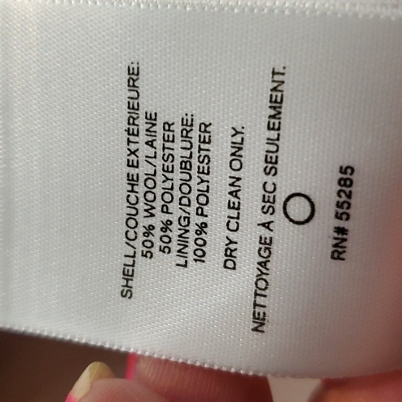 Express- Pink Moto Jacket Soft WOOL Neutral Warm Trendy Coat Mod Size XS - Picture 5 of 5